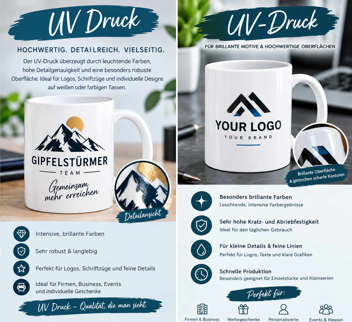 ☕ Personalisierte Tasse – UV-Druck