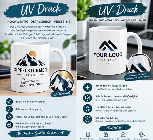 ☕ Personalisierte Tasse – UV-Druck