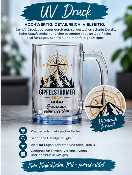 💙 Bierkrug – UV-Druck